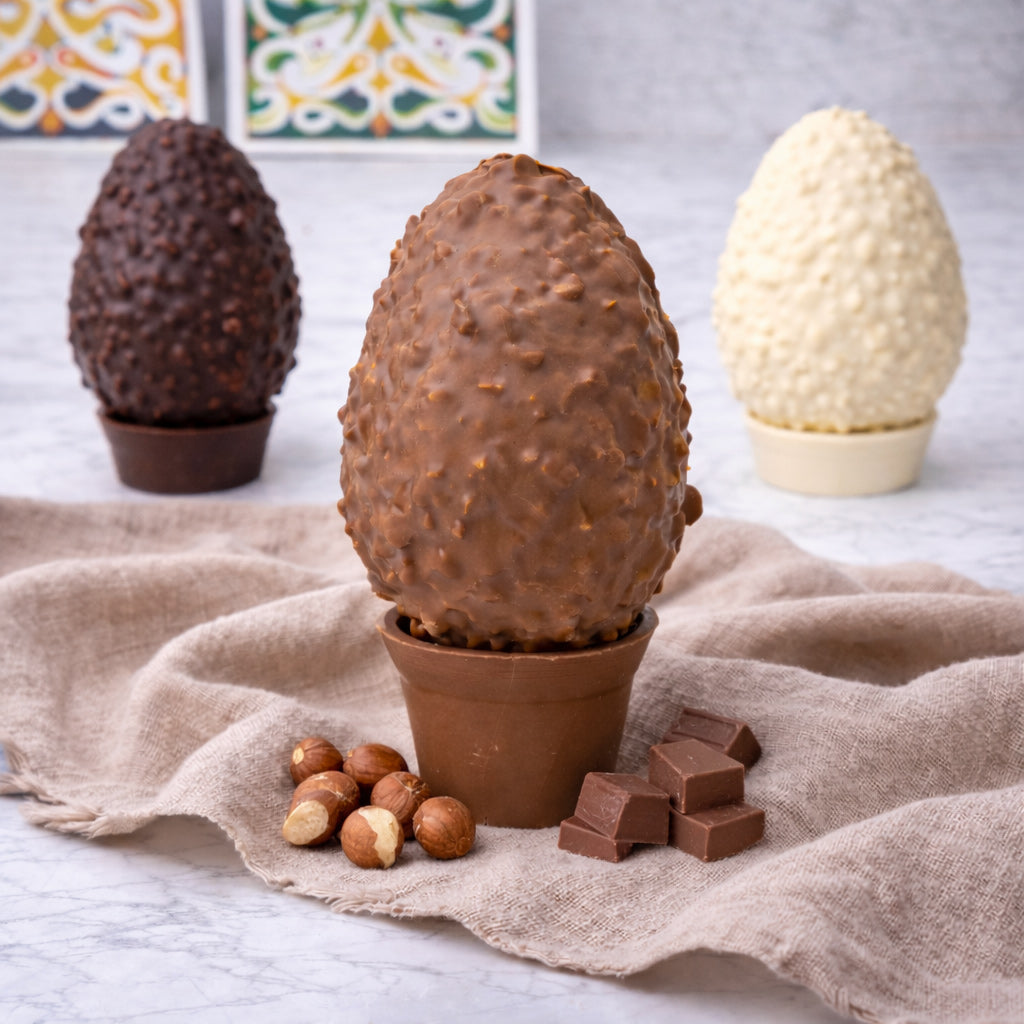 Uovo di Pasqua artigianale Nocciolato al Latte 500gr