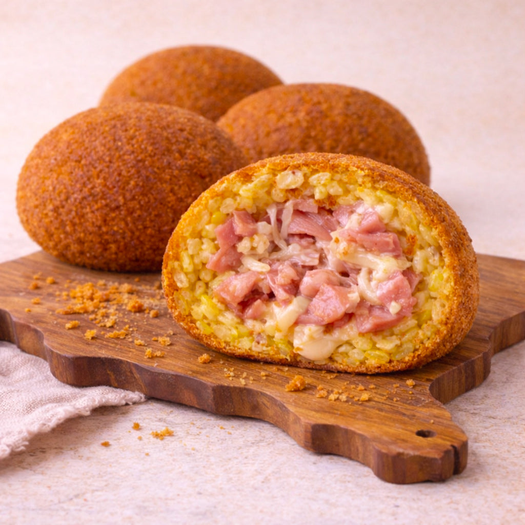 Arancini Cremosi al Burro e Prosciutto