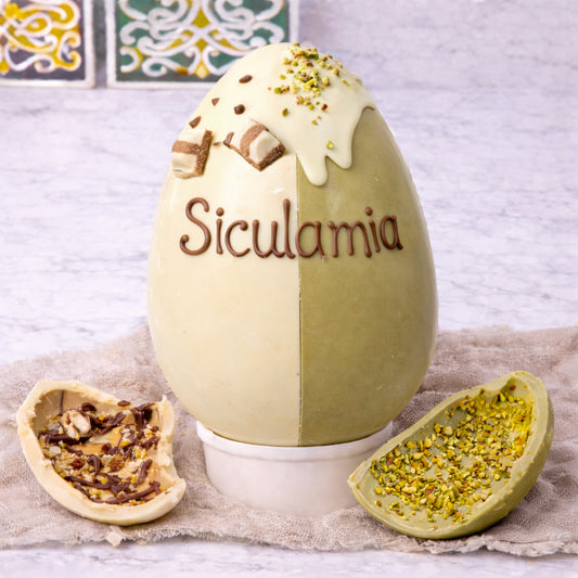 Uovo di Pasqua artigianale Pistacchio & Bueno White 1KG