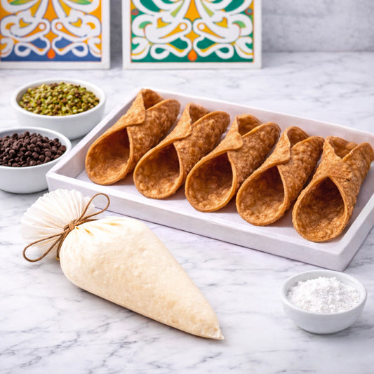 Cannoli Siciliani Tradizionali con Ricotta di Pecora Fresca